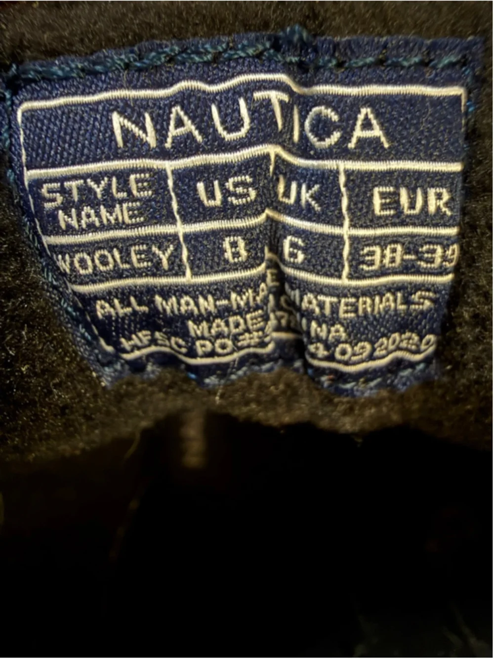Women's Nautica Black Wooley Quilted Duck Boots Size 8